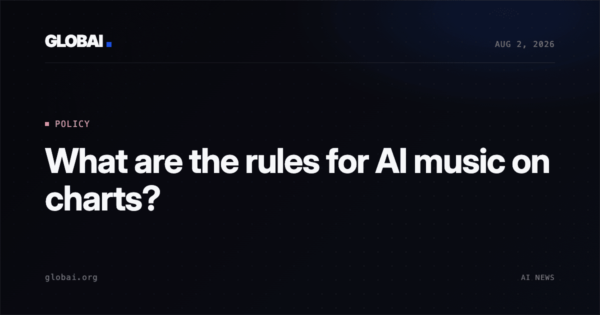 What are the rules for AI music on charts?