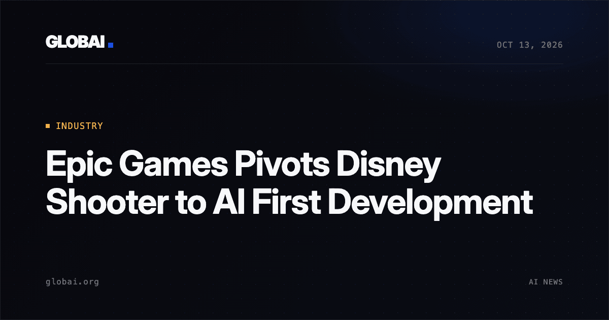 Epic Games Pivots Disney Shooter to AI First Development