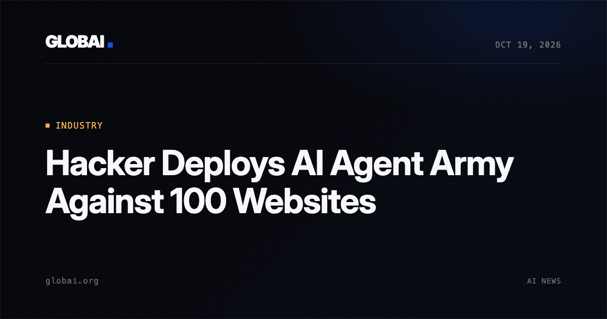 Hacker Deploys AI Agent Army Against 100 Websites