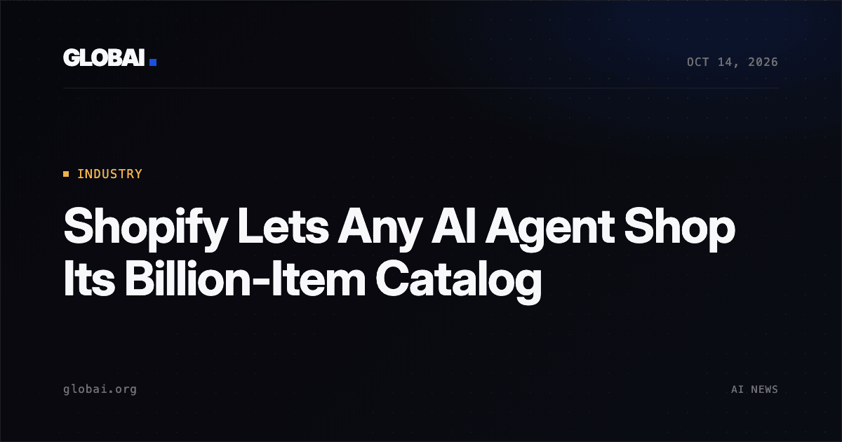 Shopify Lets Any AI Agent Shop Its Billion-Item Catalog