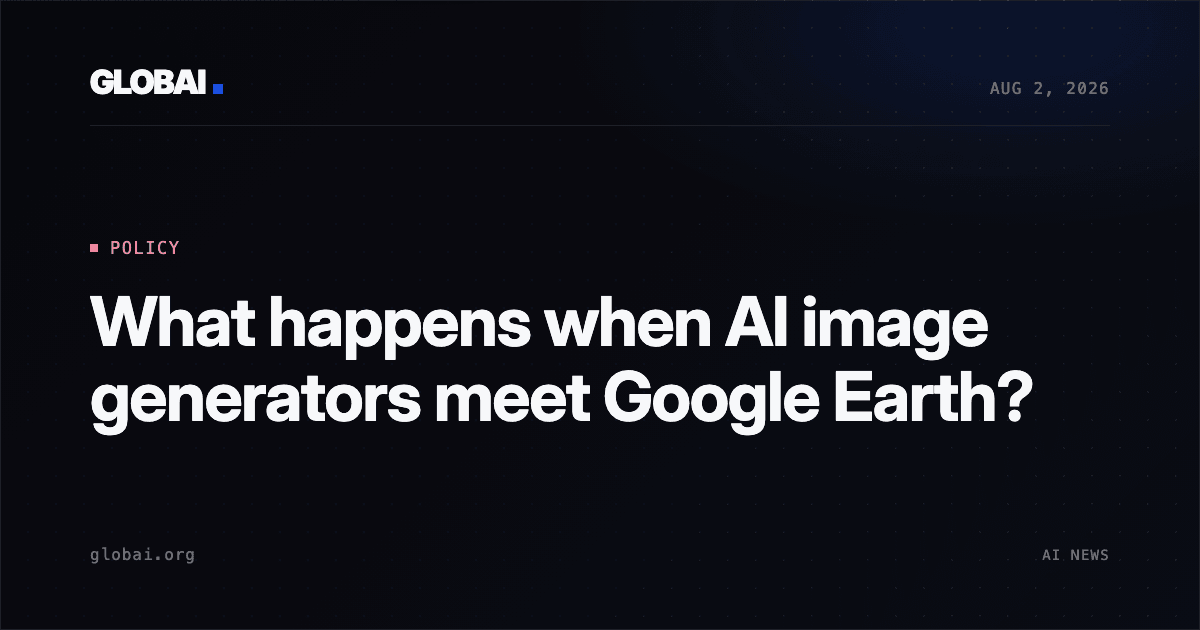 What happens when AI image generators meet Google Earth?