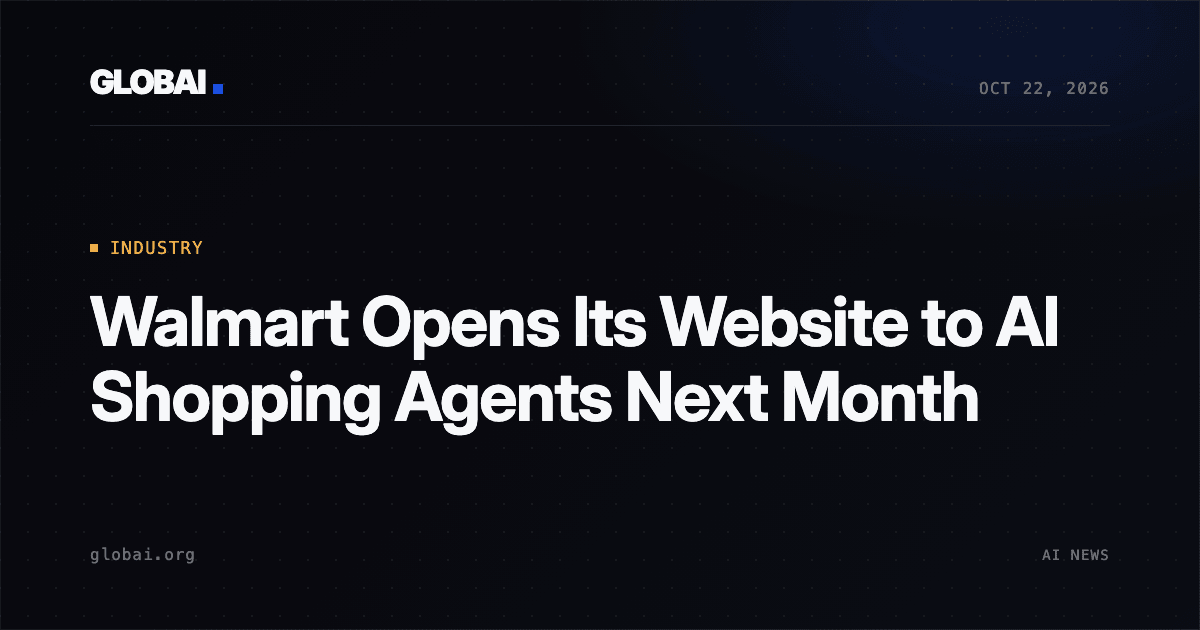 Walmart Opens Its Website to AI Shopping Agents Next Month