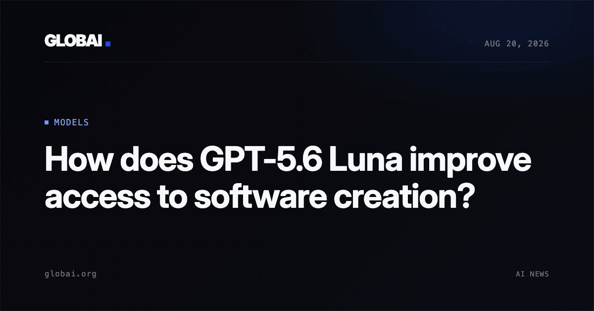 How does GPT-5.6 Luna improve access to software creation?