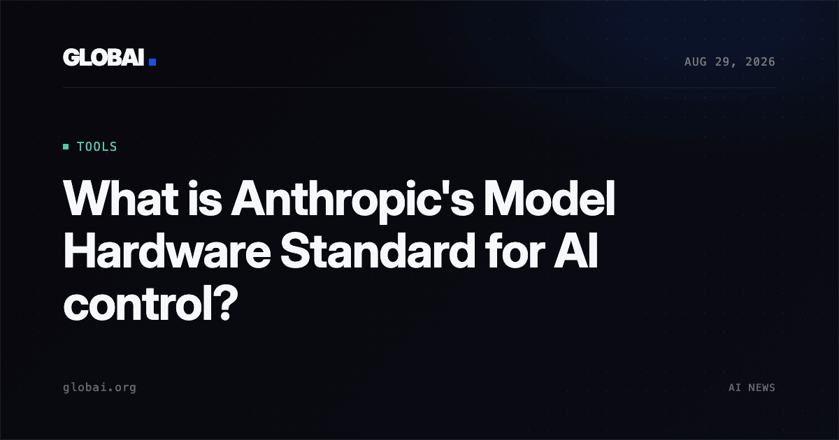 What is Anthropic's Model Hardware Standard for AI control?