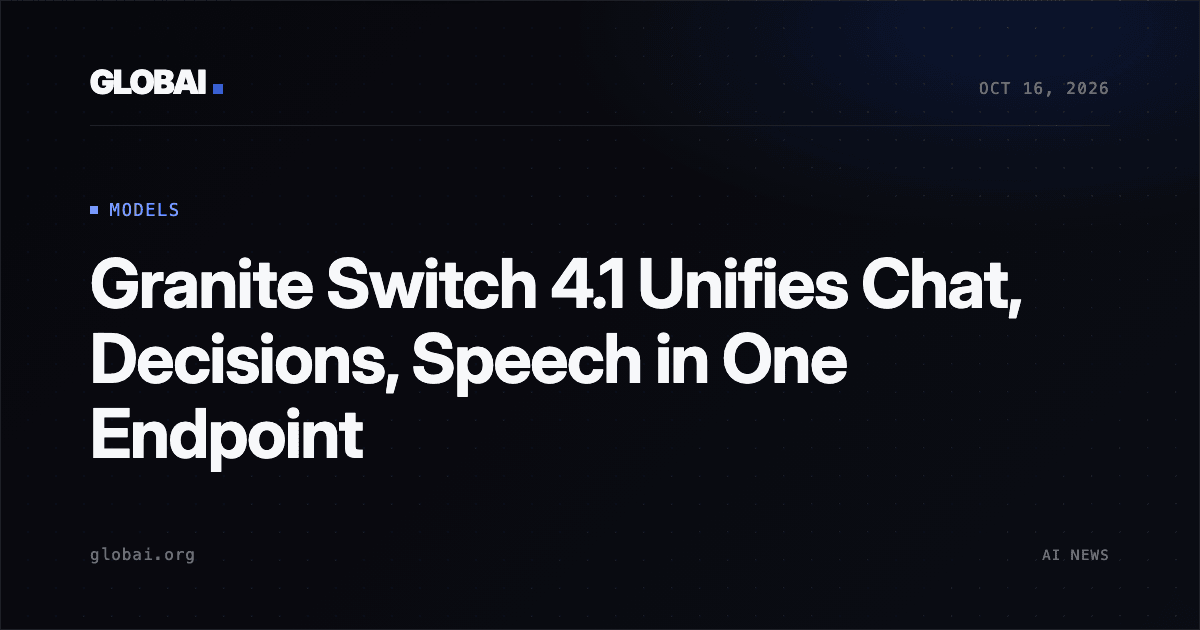 Granite Switch 4.1 Unifies Chat, Decisions, Speech in One Endpoint